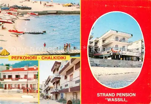 AK / Ansichtskarte Chalkidiki Strand Pension Wassili Chalkidiki