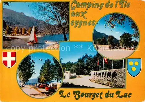 AK / Ansichtskarte Le_Bourget du Lac_Savoie Camping International de lIle aux Cygnes Le_Bourget du Lac_Savoie