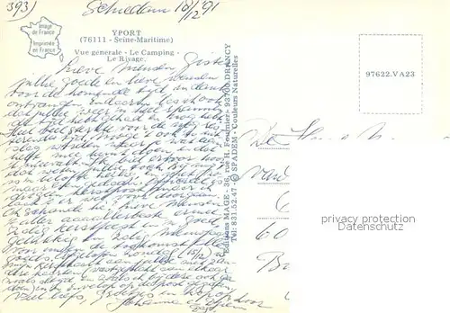 AK / Ansichtskarte Yport_76 Vue generale aerienne Le Camping Le Rivage  