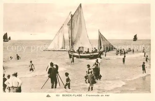 AK / Ansichtskarte Berck Plage_62 Promenade en mer 