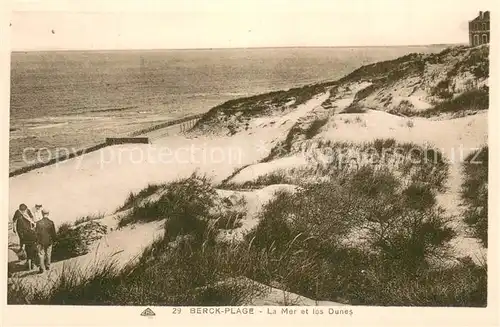 AK / Ansichtskarte Berck Plage_62 La mer et les dunes 