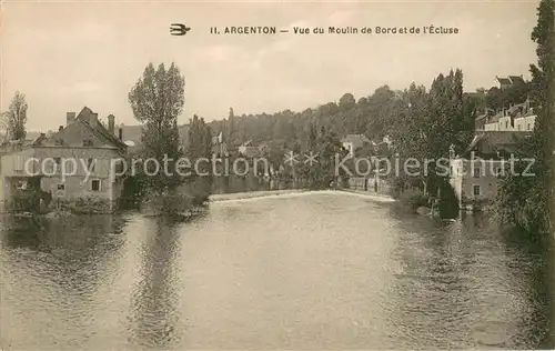 AK / Ansichtskarte Argenton_36 sur Creuse Vue du Moulin de Bord et de l Ecluse 