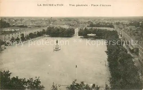 AK / Ansichtskarte La_Roche sur Yon Place d Armes Monument Inondation Hochwasserkatastrophe La_Roche sur Yon