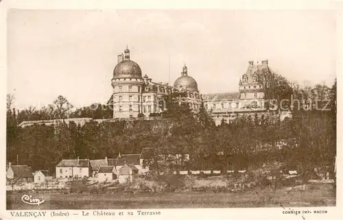 AK / Ansichtskarte Valencay_36 Chateau et sa terrasse 