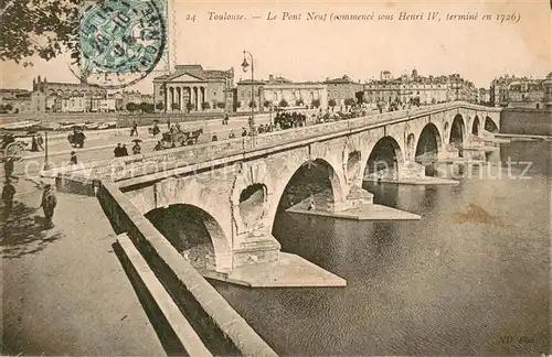 AK / Ansichtskarte Toulouse_31 Pont Neuf sur la Garonne 
