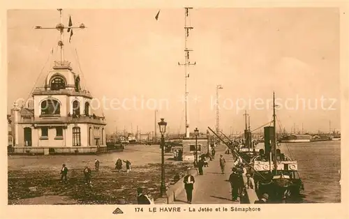 AK / Ansichtskarte Le_Havre Jetee et le Semaphore Bateaux Le_Havre