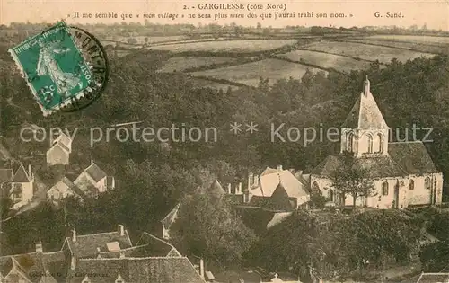 AK / Ansichtskarte Gargilesse Dampierre_36_Indre Vue sur le village et l eglise 