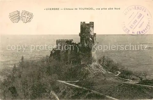 AK / Ansichtskarte Tournoel_63 Chateau vue prise cote nord Stempel Wappen 