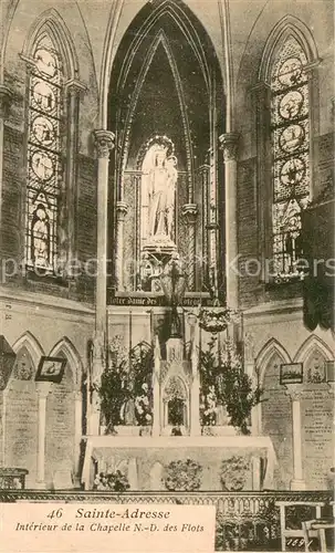 AK / Ansichtskarte Sainte Adresse Interieur de la Chapelle Notre Dame des Flots Sainte Adresse