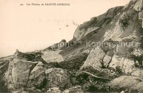 AK / Ansichtskarte Sainte Adresse Les falaises Sainte Adresse