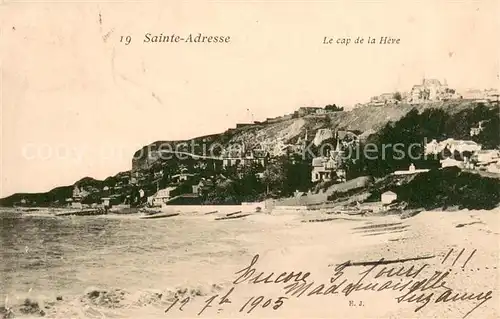 AK / Ansichtskarte Sainte Adresse Cap de la Heve et la plage Sainte Adresse
