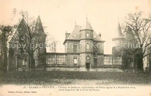 AK / Ansichtskarte Glaire Chateau de Bellevue Napoleon Schloss Glaire