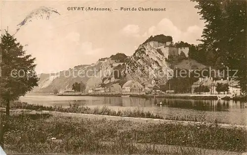 AK / Ansichtskarte Givet_Ardennes Fort de Charlemont Bords de la Meuse Givet Ardennes