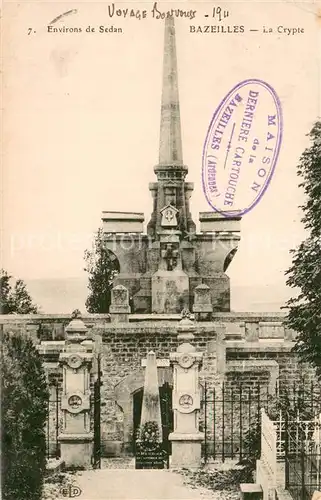 AK / Ansichtskarte Bazeilles_08 Lamoncelle La crypte 