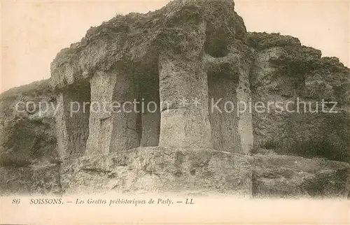 AK / Ansichtskarte Soissons_02_Aisne Les grottes prehistoriques de Pasly 