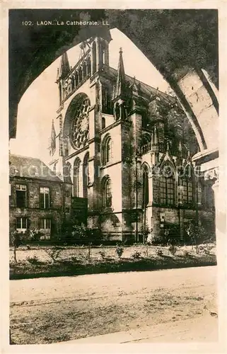 AK / Ansichtskarte Laon_02_Aisne La Cathedrale 