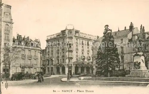 AK / Ansichtskarte Nancy_54 Place Thiers Monument 