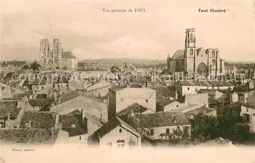 AK / Ansichtskarte Toul_54 Vue generale de la ville Eglise Cathedrale 