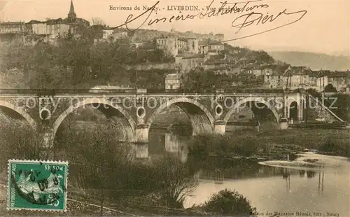 AK / Ansichtskarte Liverdun_54 Vue generale Pont sur la Moselle 