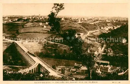 AK / Ansichtskarte Saint Brieuc_Cotes d_Armor Vallee du Gouet vue de Plerin Saint Brieuc_Cotes d