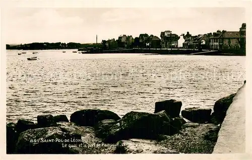 AK / Ansichtskarte Saint Pol de Leon Le quai et le port de Pempoul Saint Pol de Leon