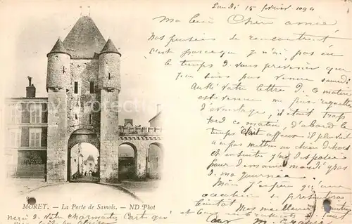 AK / Ansichtskarte Moret sur Loing La Porte de Samois Moret sur Loing