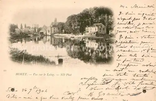 AK / Ansichtskarte Moret sur Loing Vue sur le Loing Moret sur Loing