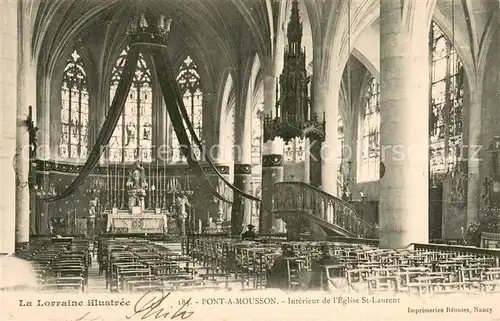 AK / Ansichtskarte Pont a Mousson_54 Interieur de l Eglise Saint Laurent 