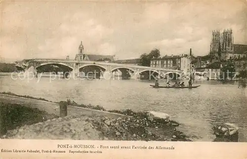 AK / Ansichtskarte Pont a Mousson_54 Pont saute avant l arrivee des Allemands 