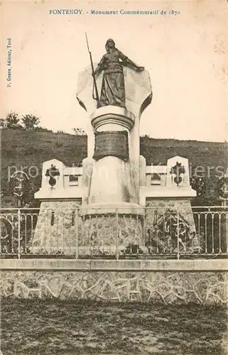 AK / Ansichtskarte Fontenoy sur Moselle Monument Commemorativ de 1870 Kriegerdenkmal Fontenoy sur Moselle