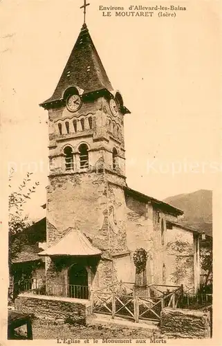 AK / Ansichtskarte Le_Moutaret Eglise et Monument aux Morts Kirche Kriegerdenkmal Le_Moutaret