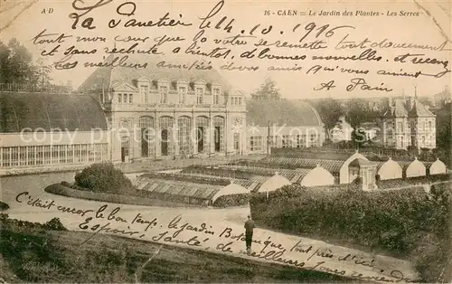 AK / Ansichtskarte Caen Jardin des Plantes les serres Caen