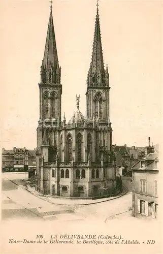 AK / Ansichtskarte La_Delivrande_14 Basilique Notre Dame cote de l Abside 
