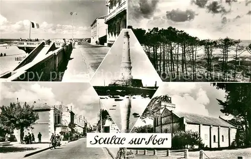 AK / Ansichtskarte Soulac sur Mer Boulevard de la Mer Les Pins Phare de Cordauan Avenue de la Plage Soulac sur Mer