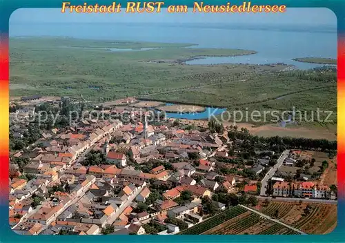 AK / Ansichtskarte Rust_Burgenland Freistadt am Neusiedlersee Fliegeraufnahme Rust_Burgenland