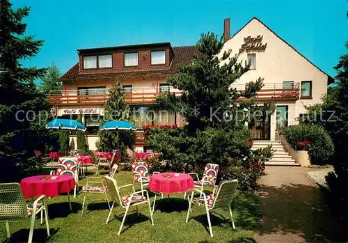 AK / Ansichtskarte Horn Bad_Meinberg Cafe Penson Haus Schild Gartenterrasse Horn Bad_Meinberg