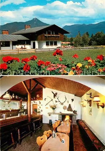 AK / Ansichtskarte Lenggries Gasthaus Jaegerstueberl Gaststube Lenggries