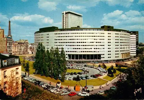AK / Ansichtskarte Paris_75 La Maison de la Radio et la Tour Eiffel 