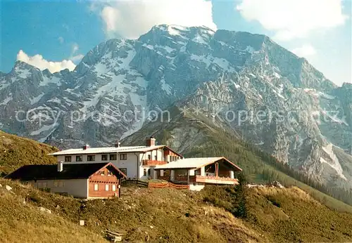 AK / Ansichtskarte Berchtesgaden Berggaststaette Oberahornkaser mit Hohem Goell Berchtesgaden