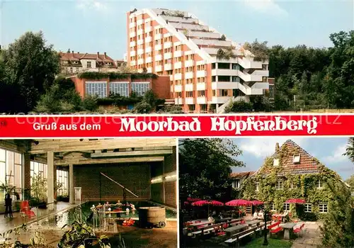 AK / Ansichtskarte Petershagen_Weser Moorbad Hopfenberg Westfaelisches Bauernbad Hallenbad Freiterrasse Petershagen Weser