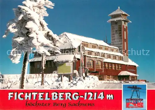 AK / Ansichtskarte Fichtelberg_Oberwiesenthal Fichtelberghaus Seilbahn Fichtelberg