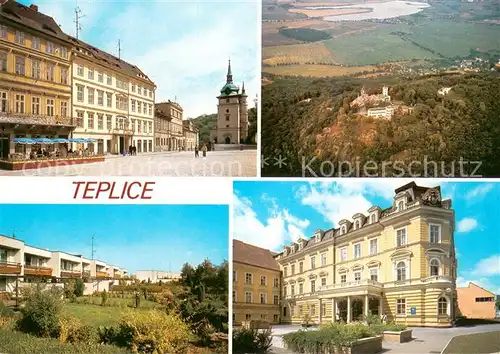 AK / Ansichtskarte Teplice_Teplitz Schoenau_CZ Zamecke hamesti Doubravka Sidliste Bila cesta Fucikovy lazne 