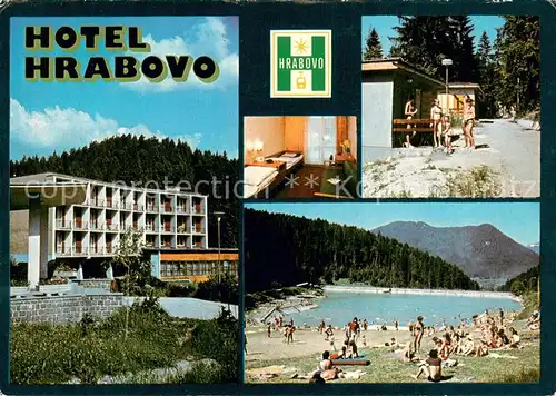AK / Ansichtskarte Velka_Fatra Hotel Hrabovo Interier izby Bungalovy pri hoteli Hrabovo Kupalisko Velka Fatra