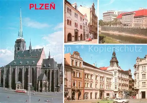 AK / Ansichtskarte Plzen_Pilsen Krajske mesto a svetozname prumyslove centrum Plzen Pilsen