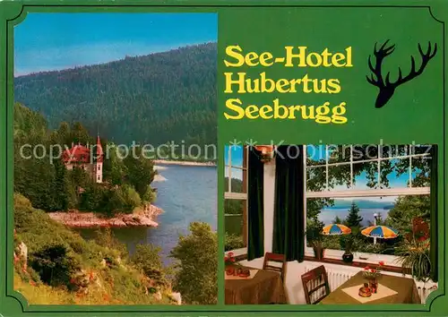AK / Ansichtskarte Seebrugg Seehotel Hubertus am Schluchsee Gaststube Seebrugg