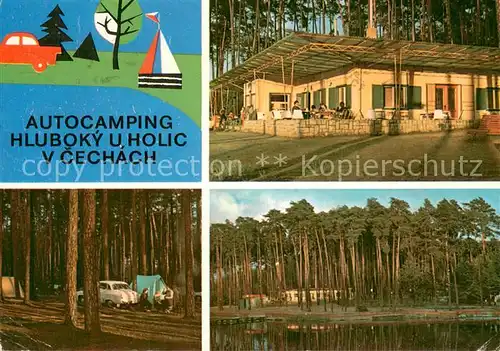 AK / Ansichtskarte Hluboky_u_Holic_v_Cechach_CZ Autocamping Details 