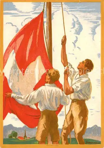 AK / Ansichtskarte Bundesfeier_Schweiz 1929  Fuer die Schweizerische Nazionalspende 