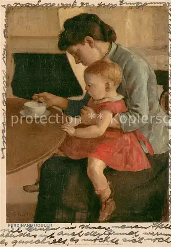 AK / Ansichtskarte Persoenlichkeiten 1945 Ferdinand Hodler Mutterhilfe  