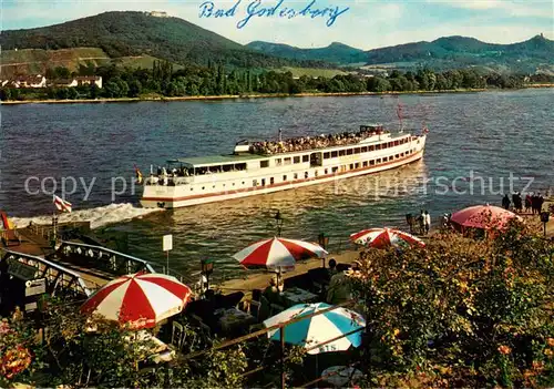 AK / Ansichtskarte Schiffe_Ships_Navires Bad Godesberg Blick zum Siebengebirge 