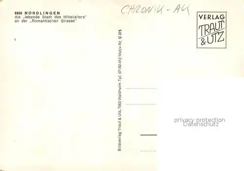 AK / Ansichtskarte Chronik AK Noerdlingen 